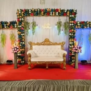 Boho Floral Mehndi Canopy - Raj Event & Decoration Amreli
